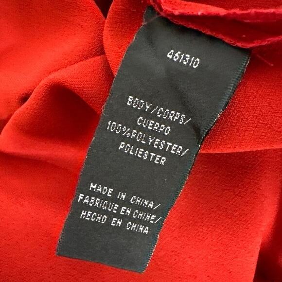 Jill Jill Stuart Kerra Jumpsuit Strapless Sweetheart Neck Pleated Straight Red 4 - Picture 9 of 11